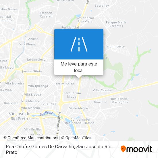 Rua Onofre Gomes De Carvalho mapa