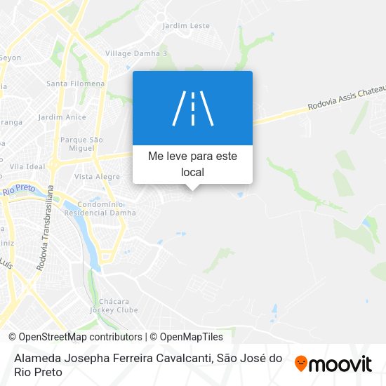 Alameda Josepha Ferreira Cavalcanti mapa