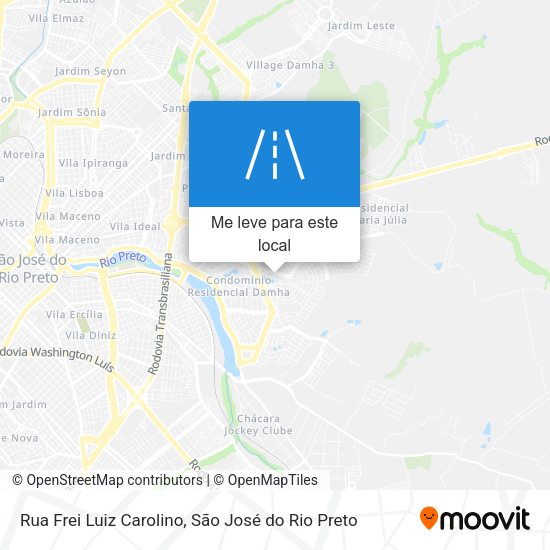 Rua Frei Luiz Carolino mapa