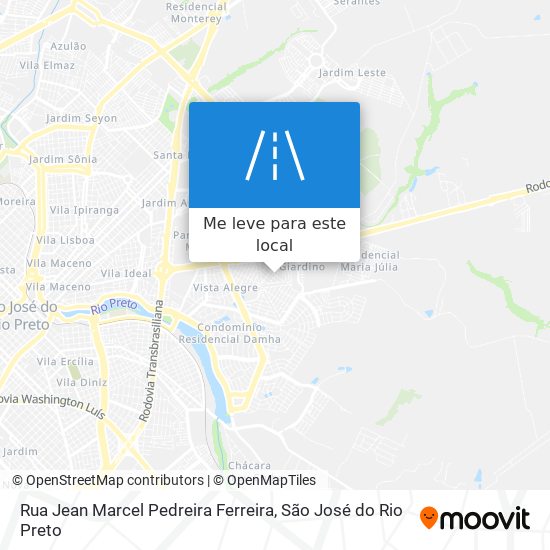 Rua Jean Marcel Pedreira Ferreira mapa