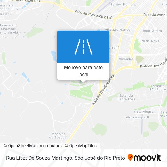 Rua Liszt De Souza Martingo mapa