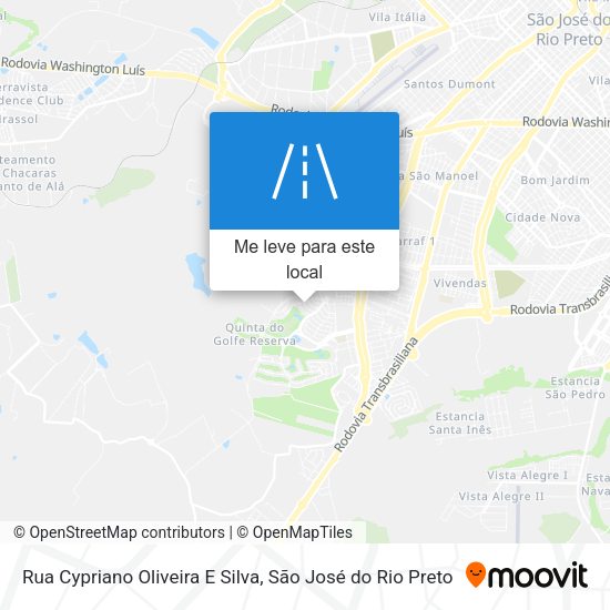 Rua Cypriano Oliveira E Silva mapa