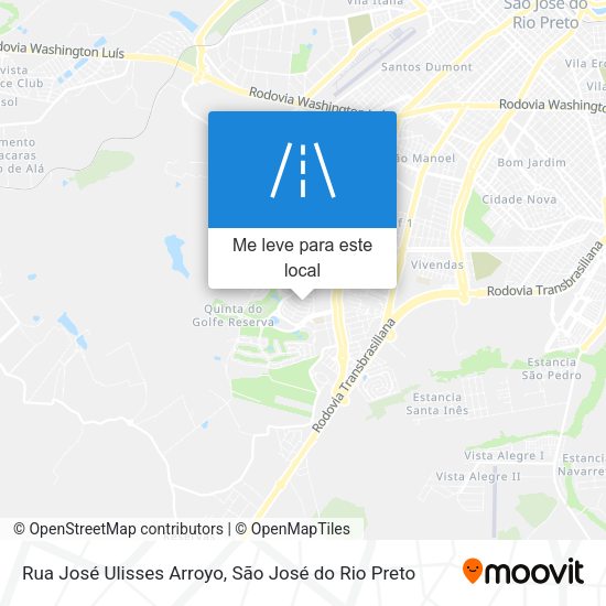Rua José Ulisses Arroyo mapa