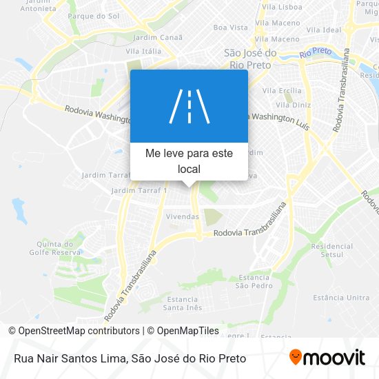 Rua Nair Santos Lima mapa