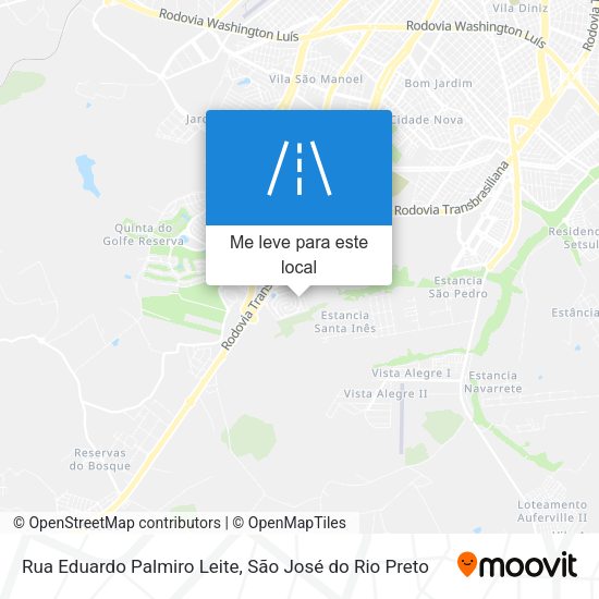 Rua Eduardo Palmiro Leite mapa