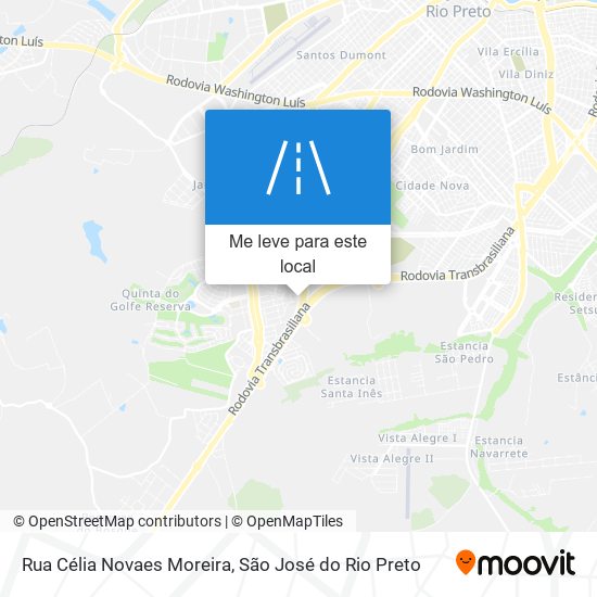 Rua Célia Novaes Moreira mapa