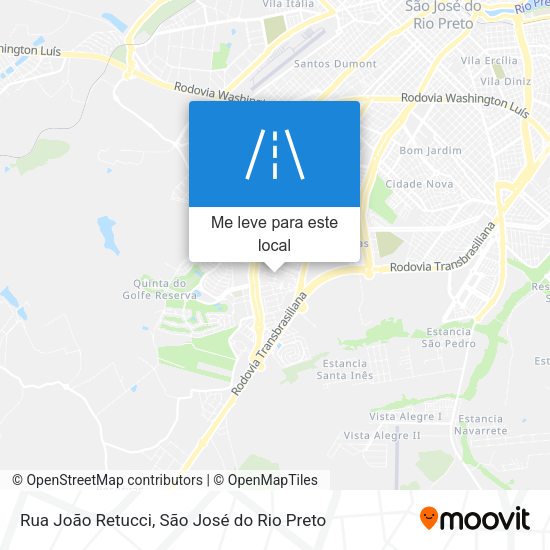 Rua João Retucci mapa
