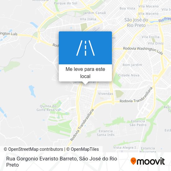 Rua Gorgonio Evaristo Barreto mapa