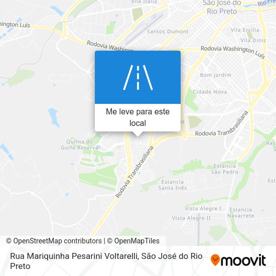 Rua Mariquinha Pesarini Voltarelli mapa
