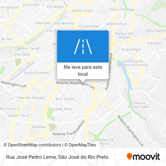Rua José Pedro Leme mapa