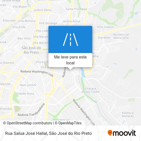 Rua Salua José Hallal mapa