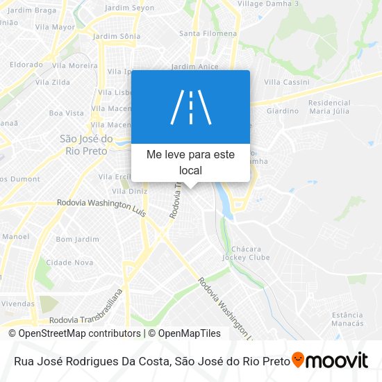 Rua José Rodrigues Da Costa mapa