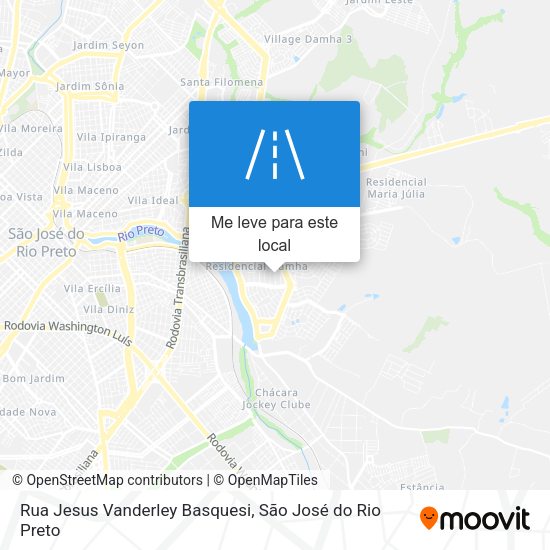 Rua Jesus Vanderley Basquesi mapa