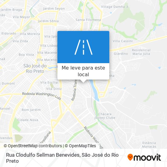 Rua Clodulfo Sellman Benevides mapa