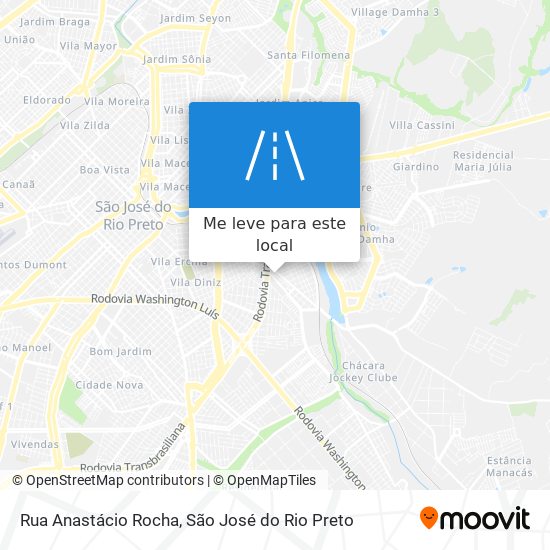 Rua Anastácio Rocha mapa