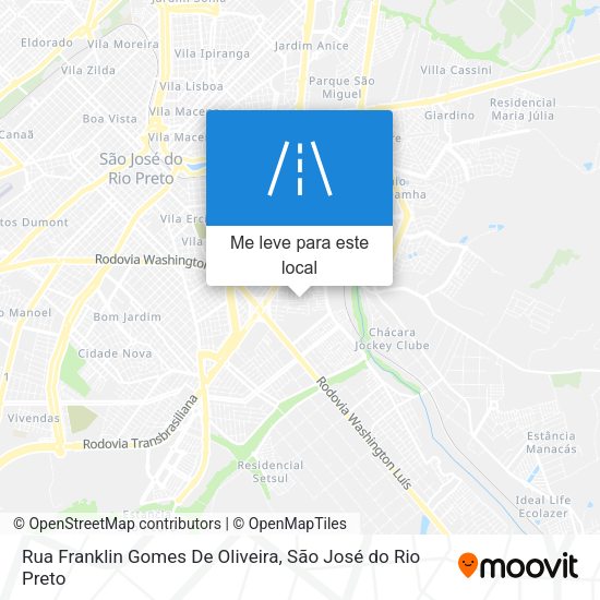 Rua Franklin Gomes De Oliveira mapa