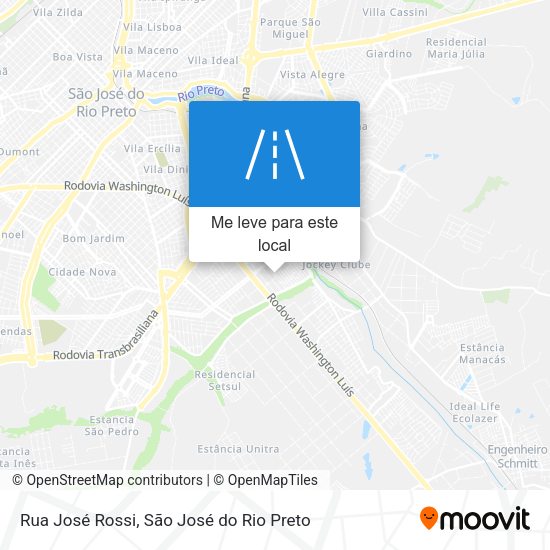 Rua José Rossi mapa