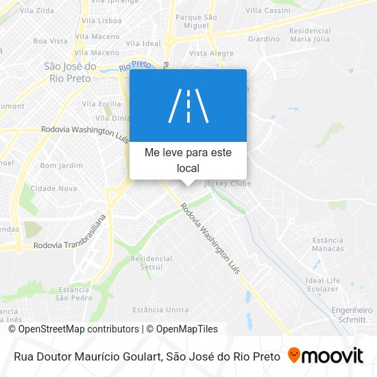 Rua Doutor Maurício Goulart mapa