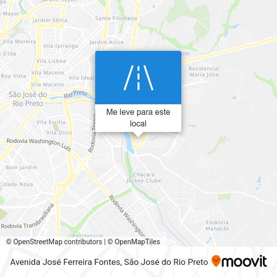 Avenida José Ferreira Fontes mapa
