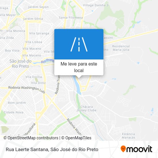 Rua Laerte Santana mapa