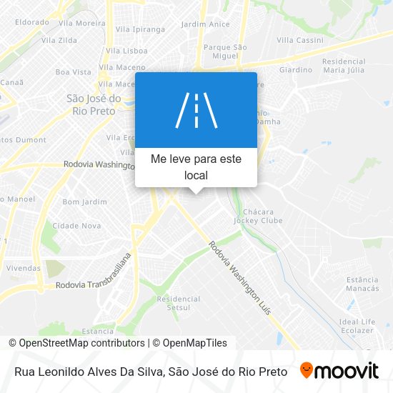 Rua Leonildo Alves Da Silva mapa