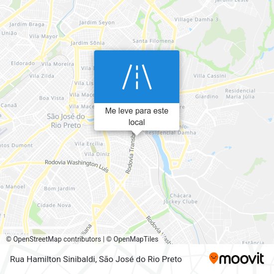 Rua Hamilton Sinibaldi mapa