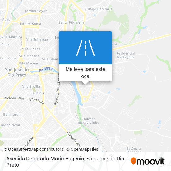 Avenida Deputado Mário Eugênio mapa