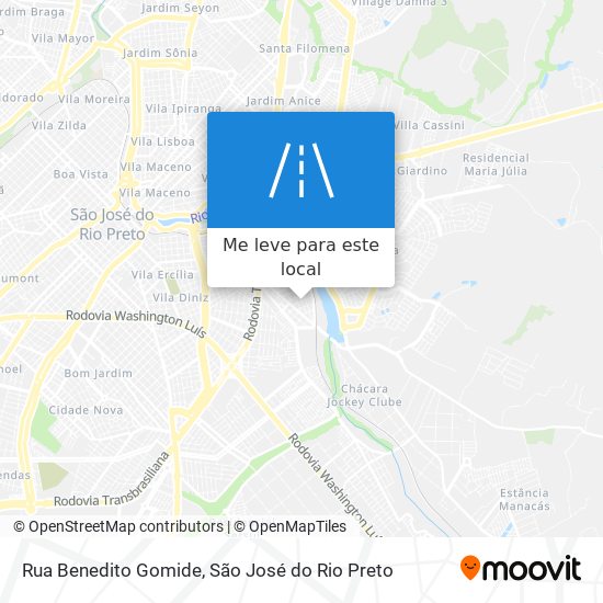 Rua Benedito Gomide mapa