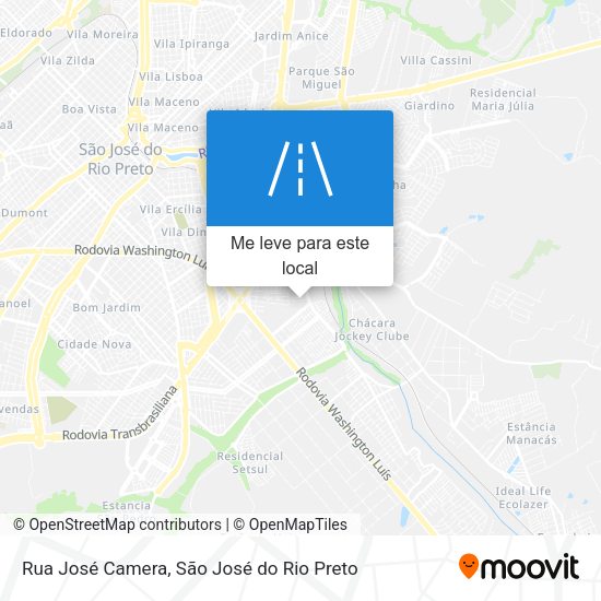 Rua José Camera mapa