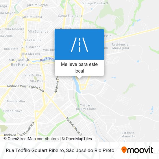 Rua Teófilo Goulart Ribeiro mapa