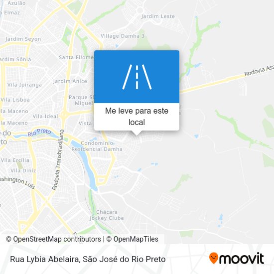 Rua Lybia Abelaira mapa