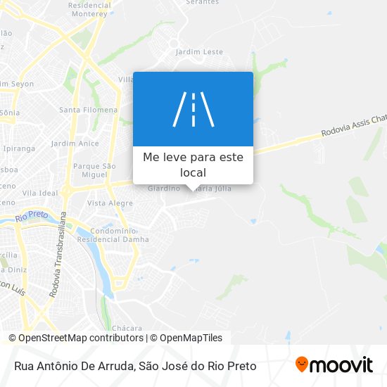 Rua Antônio De Arruda mapa