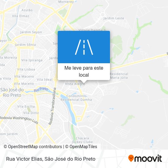 Rua Victor Elias mapa