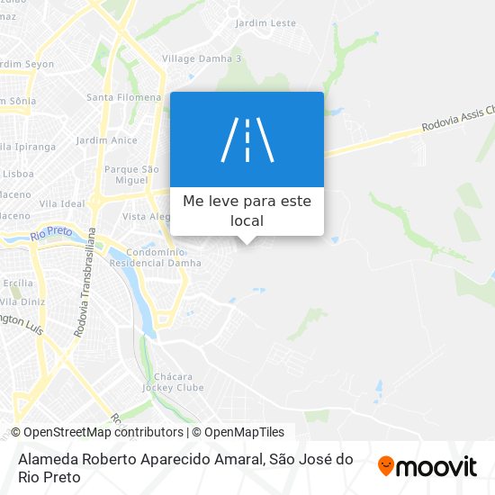 Alameda Roberto Aparecido Amaral mapa