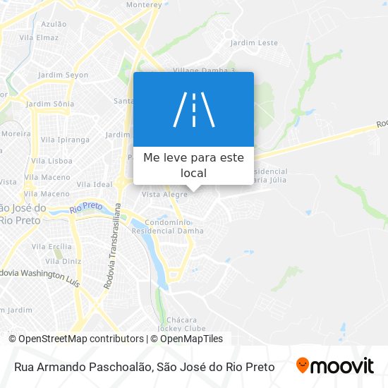 Rua Armando Paschoalão mapa
