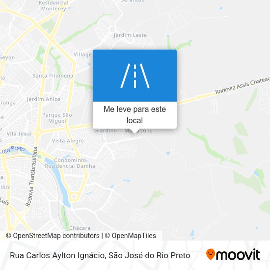 Rua Carlos Aylton Ignácio mapa