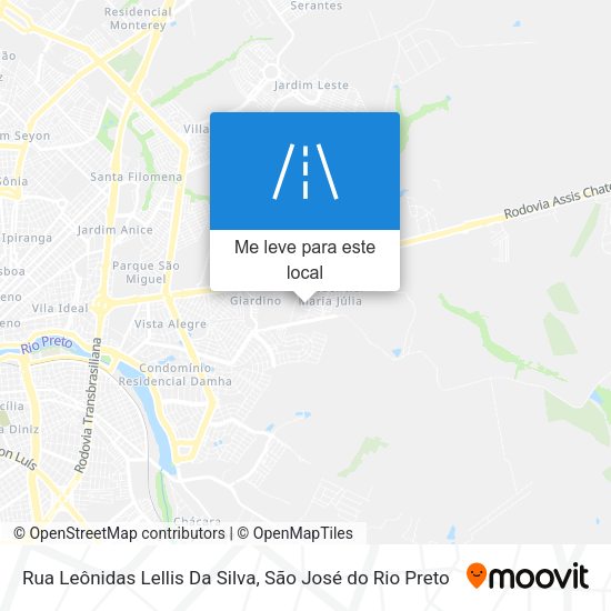 Rua Leônidas Lellis Da Silva mapa