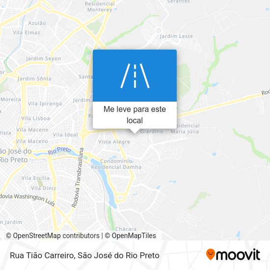 Rua Tião Carreiro mapa