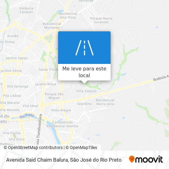 Avenida Said Chaim Balura mapa