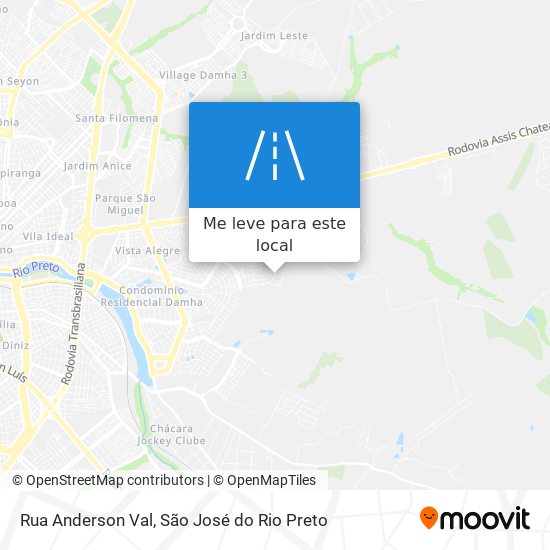 Rua Anderson Val mapa