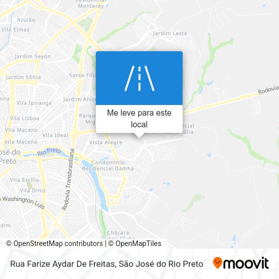 Rua Farize Aydar De Freitas mapa