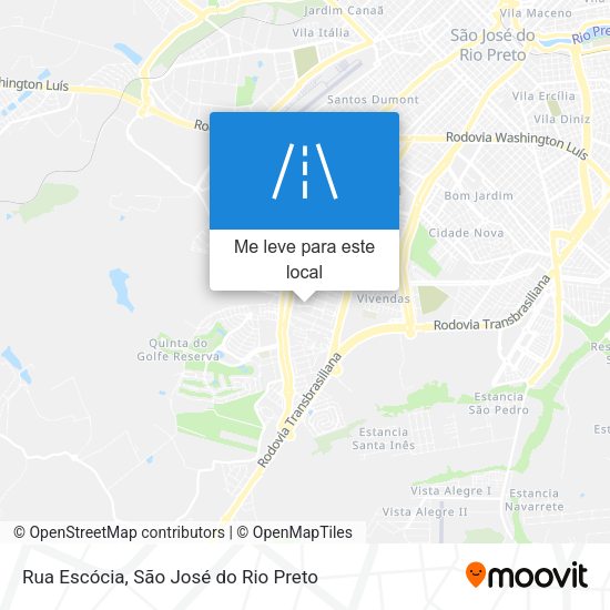 Rua Escócia mapa