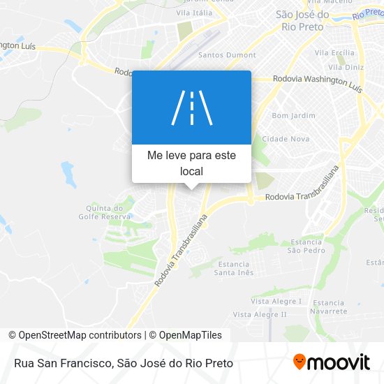 Rua San Francisco mapa
