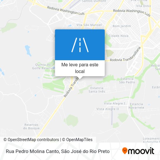 Rua Pedro Molina Canto mapa