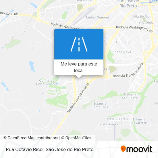 Rua Octávio Ricci mapa
