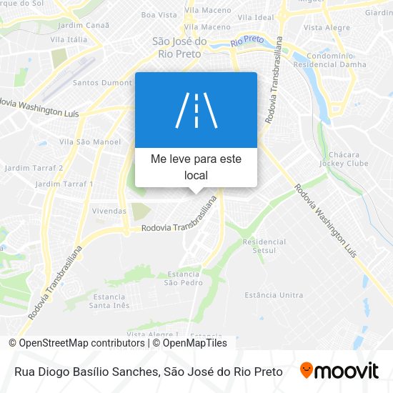 Rua Diogo Basílio Sanches mapa