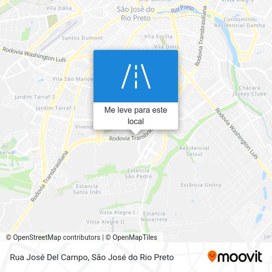 Rua José Del Campo mapa