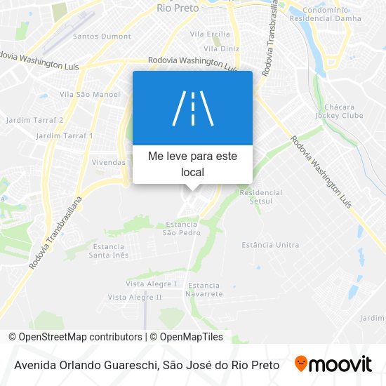 Avenida Orlando Guareschi mapa