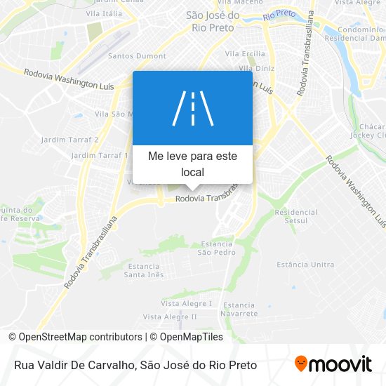 Rua Valdir De Carvalho mapa