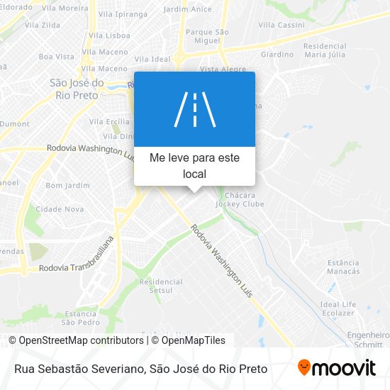Rua Sebastão Severiano mapa